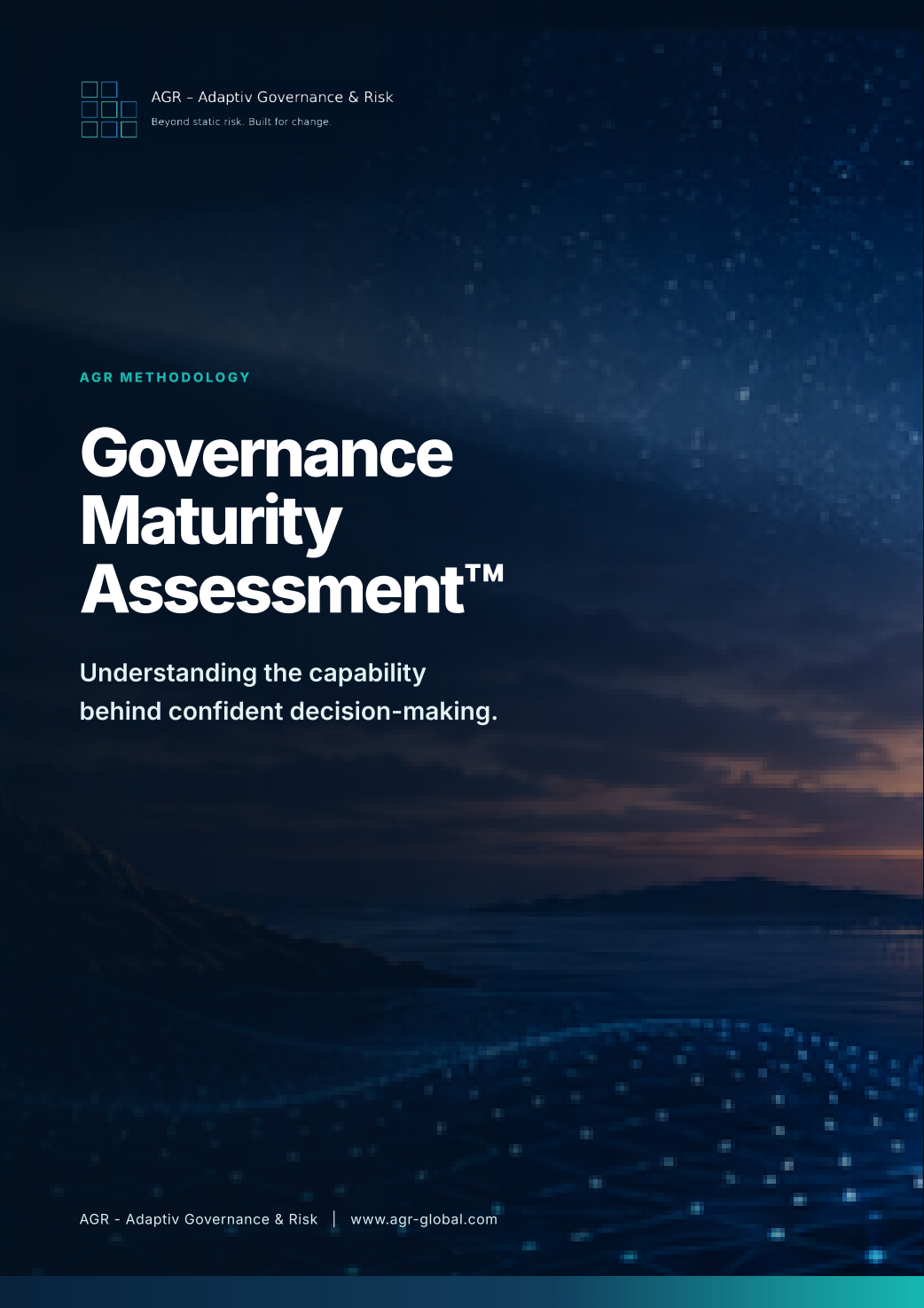 Cover of the AGR Governance Maturity Assessment methodology
