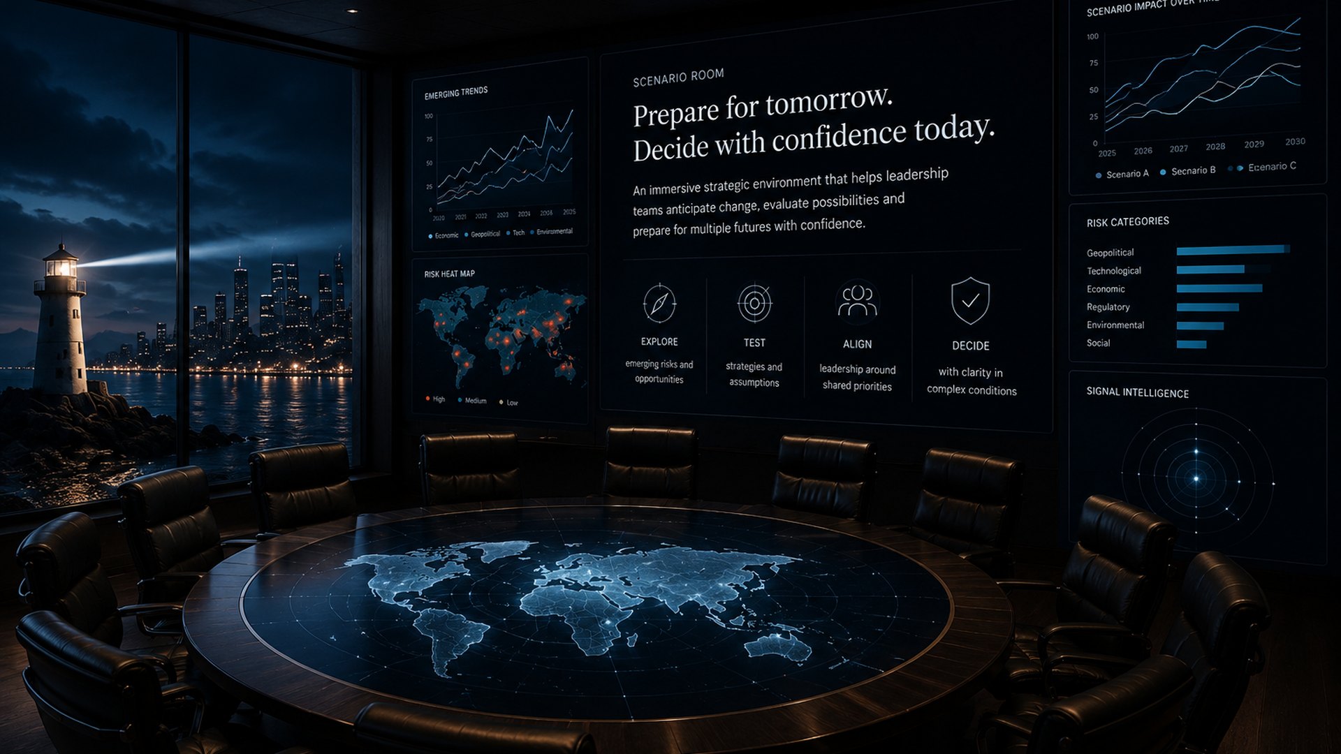 AGR Scenario Room strategic foresight environment